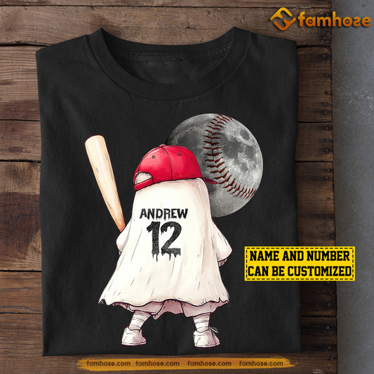 Personalized Halloween Baseball T-shirt, My Favorite, Spooky Season Gift For Baseball Lovers, Baseball Players