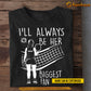 Personalized Pickleball Girl T-shirt, I'll Always Be Her Biggest Fan, Gift For Pickleball Lovers