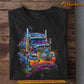 Cool Trucker T-shirt, Neo Truck Tees Gift For Truck Drivers