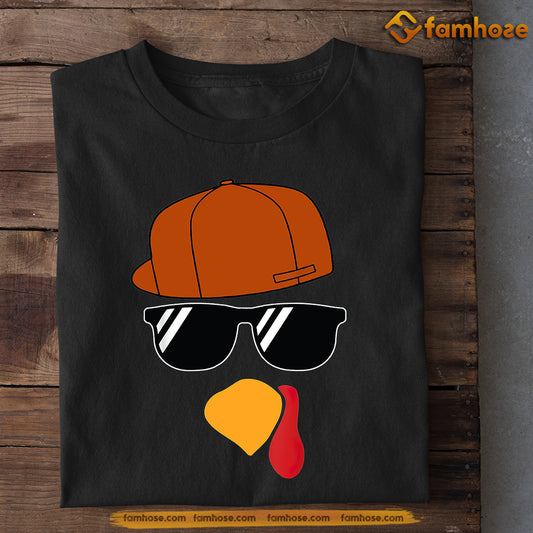 Funny Thanksgiving Trucker T-shirt, Cool Cap and Shades: Turkey Day Fashion Tees Gift For Truck Driver