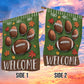 Thanksgiving Football Garden Flag & House Flag, Welcome Thankful Outdoor Decor, Yard Decor Gift For Football Lovers