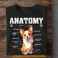 Dog T-shirt, Anatomy Of A Corgi Clever Mind Golden Heart, Gift For Dog Lovers, Dog Owners, Dog Tees