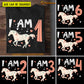 Cute Horse Birthday T-shirt, I Am Birthday Tees Gift For Kids Boys Girls Horse Lovers, Age Can Be Changed