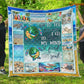 Turtle Blanket, The Ocean I Go To Lose My Mind And Find My Soul Fleece Blanket - Sherpa Blanket Gift For Turtle Lover, Turtle Owners