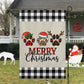 Merry Christmas Dogshoes Brighten, Dog Xmas Garden Flag & House Flag, Christmas Flag Gift For Dog Lovers