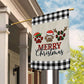 Merry Christmas Dogshoes Brighten, Dog Xmas Garden Flag & House Flag, Christmas Flag Gift For Dog Lovers