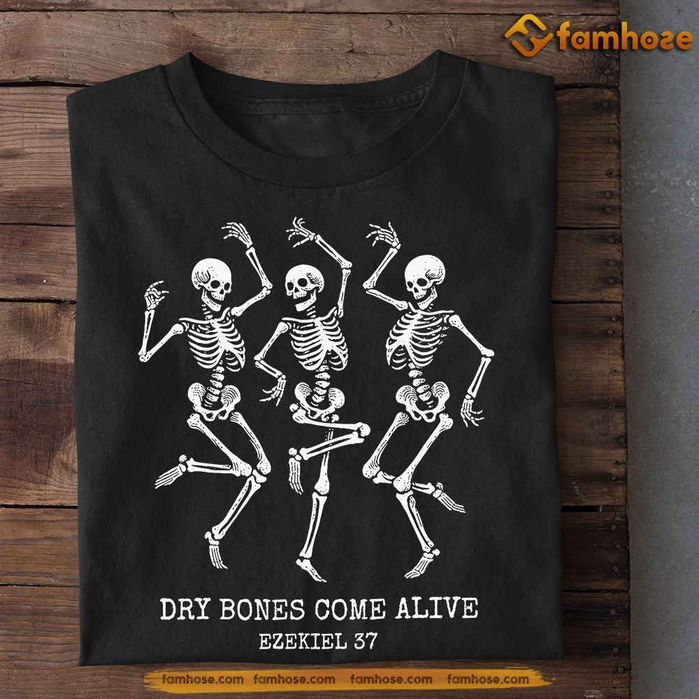 Funny Halloween Ballet Tee, Dry Bones Come Alive Spooky Season Tee, Halloween Gift For Ballet Lovers