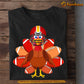 Funny Thanksgiving Football T-shirt, Turkey Day Football Tee Gift For Thankful Football Lovers, Football Players