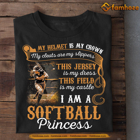 Funny Softball T-shirt, I Am A Softball Princess, Gift For Softball Lovers, Softball Players