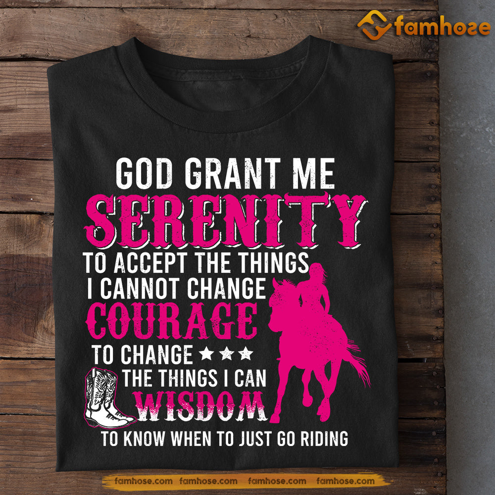 Rodeo T-shirt, God Grant Me Serenity To Accept The Things, Gift For Rodeo Lover, Horse Riders, Equestrians