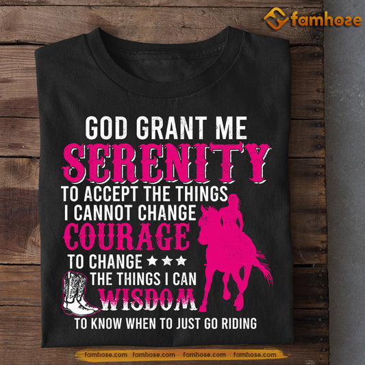 Rodeo T-shirt, God Grant Me Serenity To Accept The Things, Gift For Rodeo Lover, Horse Riders, Equestrians