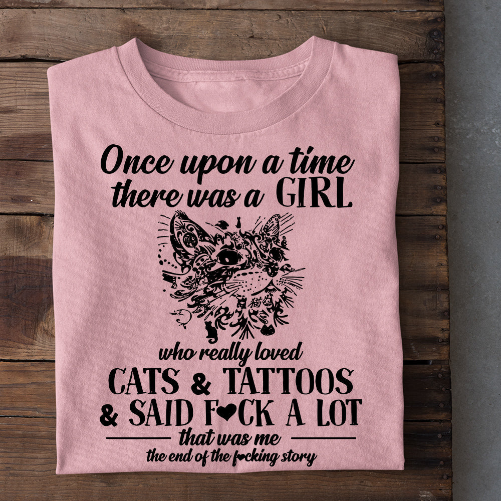 Cats and tats t shirt hotsell