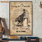 Barrel Racing Poster & Canvas, Living The Dream Three Barrels At A Time, Horse Canvas Wall Art, Poster Gift For Barrel Racing Lovers