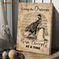 Barrel Racing Poster & Canvas, Living The Dream Three Barrels At A Time, Horse Canvas Wall Art, Poster Gift For Barrel Racing Lovers