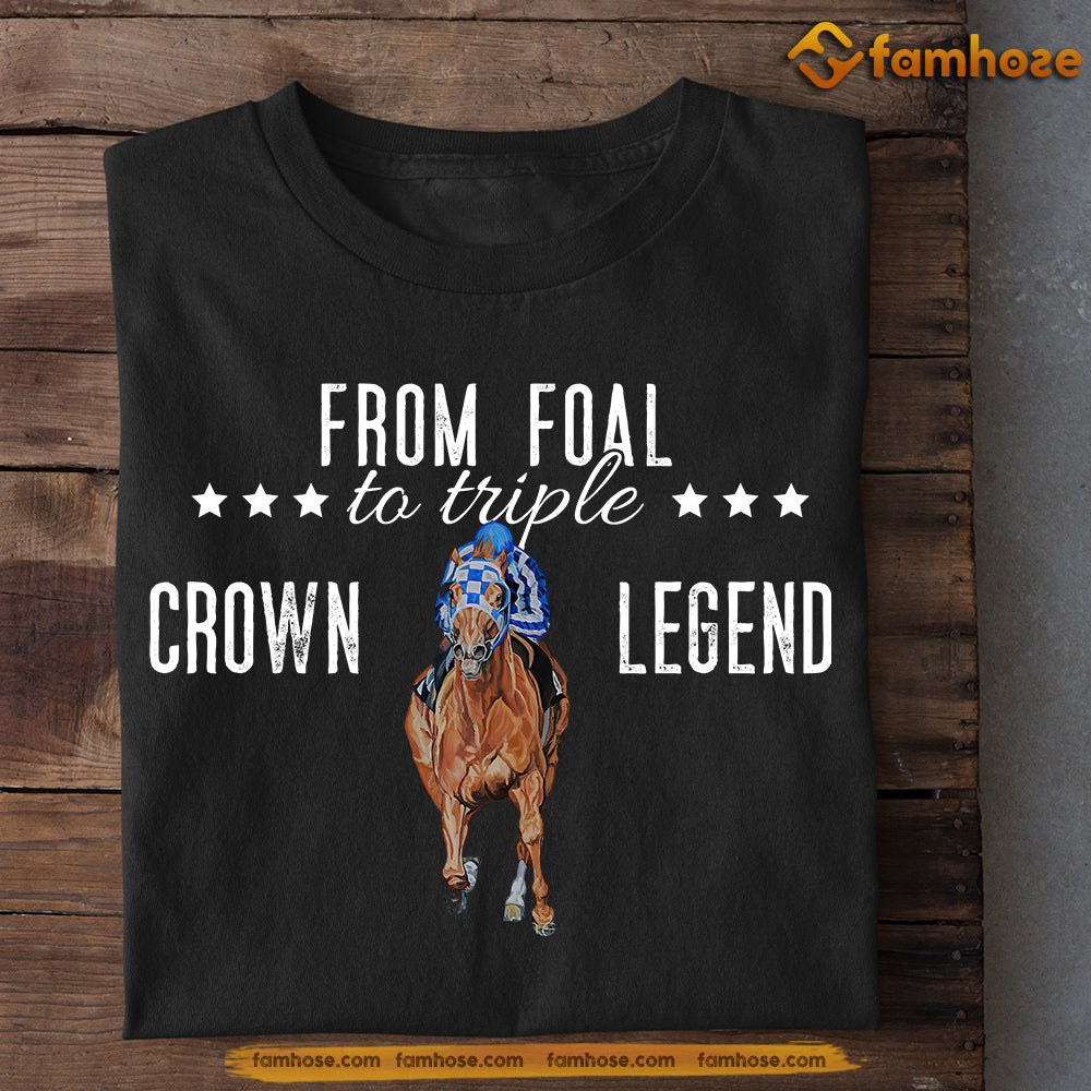 From Foal To Triple Crown Legend Secretariat T-shirt For Horse Racing Lovers, Horse Riders, Equestrians