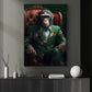 Mr. Monkey In Suit, Victorian Animal Canvas Painting, Gothic Wall Art Decor - Modern Poster Gift