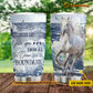 Personalized Horse Tumbler, Live Like Someone Left The Gate Open Stainless Steel Tumbler, Tumbler Gifts For Horse Lovers