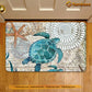 Turtle Doormat, Turtle In The Mystery Sea Map Gift For Turtle Lovers, New Home Gift, Housewarming Gift, Turtle Decor