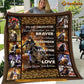 Mother's Day Barrel Racing Blanket, You Are Braver Than You Believe Stronger Than You Seem Fleece Blanket - Sherpa Blanket Gift For Barrel Racing Lover