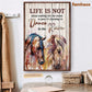 Horse Poster & Canvas, Life Is Not About Waiting The Storm To Pass, Horse Canvas Wall Art, Poster Gift For Horse Lovers