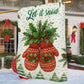 Christmas Garden & House Flag, Let It Snow Yard Flag, Xmas Gift