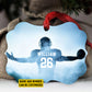 Personalized Football Boy Christmas Ornament, Champion, Xmas Aluminum Ornament Gift For Football Lovers