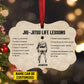 Personalized Jiu Jitsu Boy Christmas Ornament, Pain Is Your Friend, Xmas Aluminum Ornament Gift For Jiu Jitsu Lovers