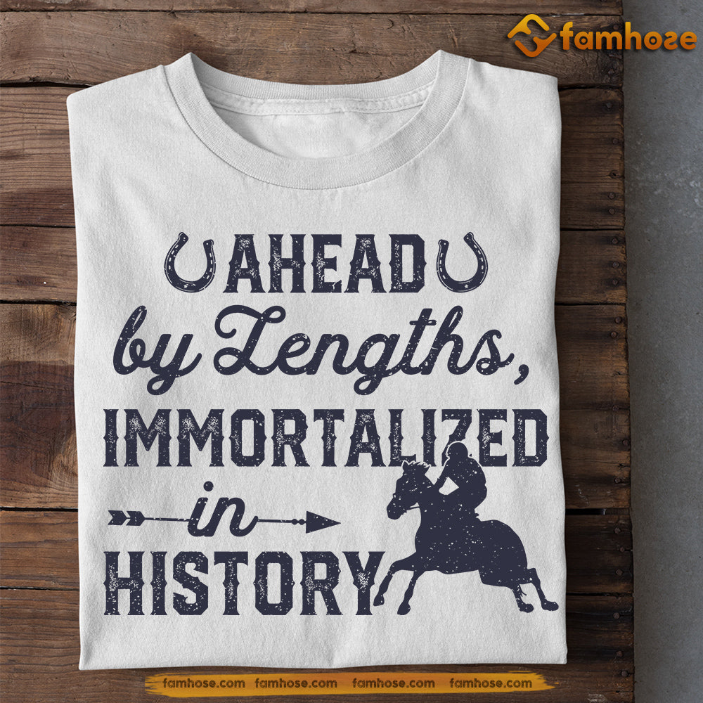 Horse T-shirt, Ahead By Lengths Immortalized, Secretariat T-shirt Gift For Horse Racing Lovers