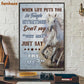 Horse Poster & Canvas, When Life Puts You In Tough Situation Just Say Try Me, Horse Canvas Wall Art, Poster Gift For Horse Lovers