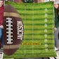 Personalized Football Field Fleece Blanket, Football Woven Blanket, Cool Sherpa Blanket Gift For Football Lovers