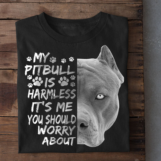 Funny Pitbull Dog T-shirt, My Pitbull Is, Gift For Dog Lovers, Dog Owners Tee