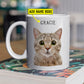 Personalized Cute Cat Mug, Look At Me, Gift Mug, Cups For Cat Lovers, Cat Owners