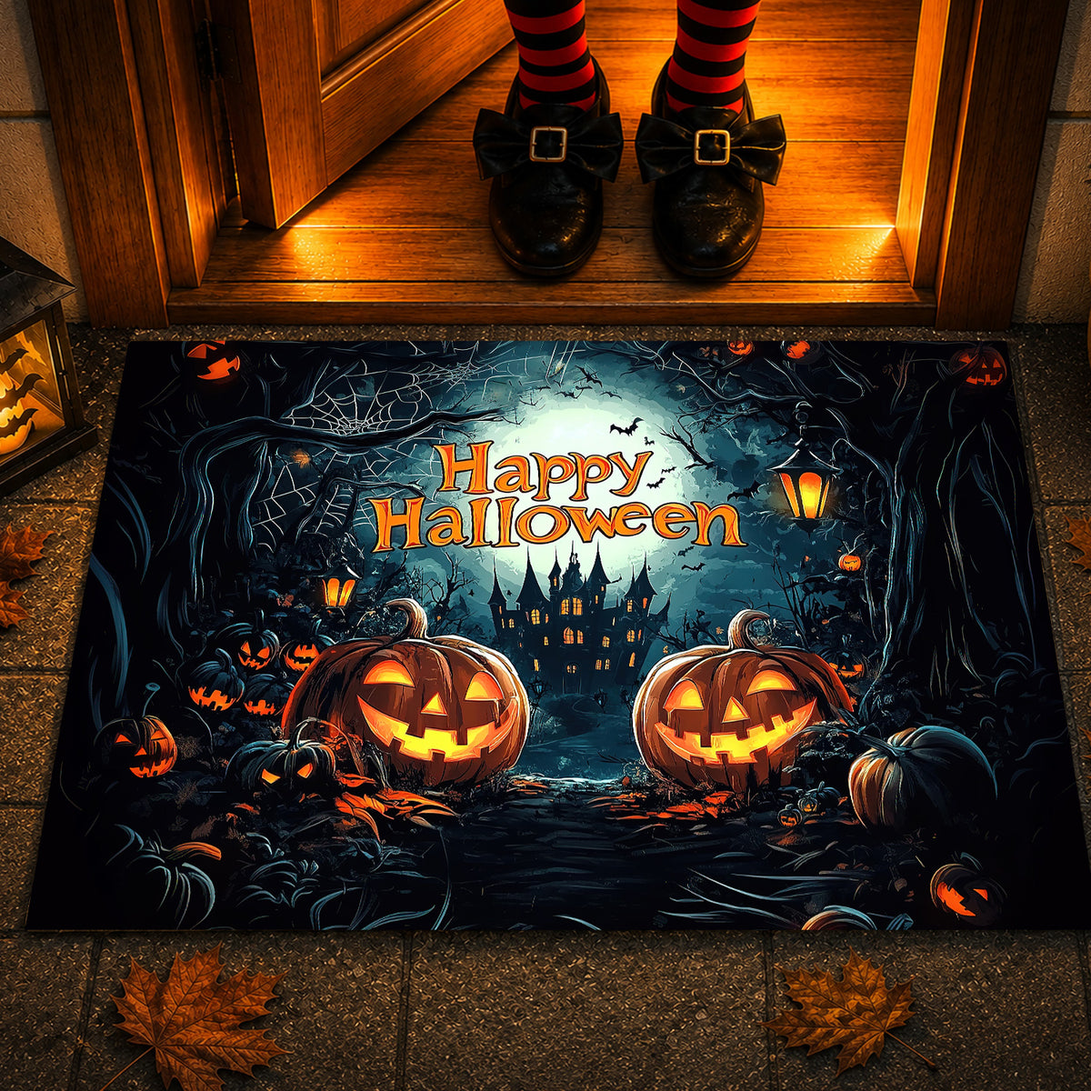 Halloween Doormat, Happy Halloween, Doormat For Home Decor Housewarming Gift, Spooky Season Welcome Mat Gift