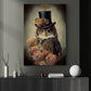 The Gothic Owl Flowers, Victorian Canvas Wall Art - Elegance Animals Poster Gift For Owl Lovers