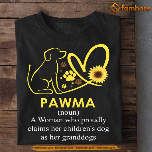 Mother's Day Dog T-shirt, Pawma Her Children's, Gift For Dog Lovers Dog Owner Tees