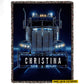 Personalized Trucker Fleece Blanket, Big Truck In Night Woven Blanket, Cool Sherpa Blanket Gift For Truck Drivers
