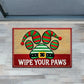 Christmas Dog Paws Doormat, Wipe Your Paws Doormat For Home Decor Housewarming Gift, Welcome Mat Gift For Dog Lovers