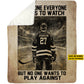 Personalized Hockey Boy Fleece Blanket, Be The One Everyone Wants To Watch Woven Blanket, Cool Sherpa Blanket Gift For Hockey Lovers