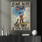 Pilot Boy Canvas Painting, The Sky In Their Souls Wall Art Decor, Poster Gift For Pilot Boy Lovers