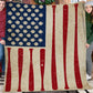 Baseball American Flag Fleece Blanket, Baseball Woven Blanket, Cool Sherpa Blanket Gift For Baseball Lovers