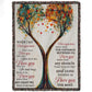 Love You More Blanket, Heartwarming Tree Design, Romantic Quotes Throw Blanket, Gift for Loved Ones