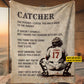 Personalized Softball Girl Fleece Blanket, Don't Mess With Me Woven Blanket, Cool Sherpa Blanket Gift For Softball Lovers