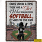 Personalized Softball Girl Fleece Blanket For Kids, There Was A Girl Who Really Loved Softball Woven Blanket, Cool Sherpa Blanket Gift For Softball Lovers