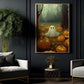 Baby Ghost Pumpkin In The Garden Halloween Canvas Painting, Wall Art Decor - Dark Ghost Halloween Poster Gift