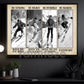 Motivational Skiing Boy Canvas Painting, Be Strong Brave Humble Badass Sport Wall Art Decor, Poster Gift For Skiing Lovers