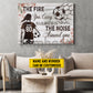 Motivational Personalized Soccer Girl Canvas Painting, The Fire You Carry Sports Quotes Wall Art Decor, Poster Gift For Soccer Lovers