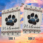 Dog Flag, Welcome To My House Dogshoe In Side Flag, Gift For Dog Lovers, Dog Owners