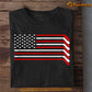 July 4th Hockey T-shirt, Hockey Arrange A USA Flag, Independence Day Gift For Hockey Lovers, Hockey Tees