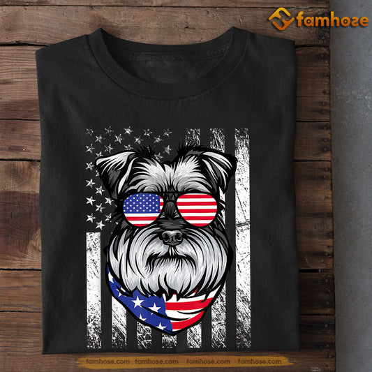 July 4th Cool Dog T-shirt, Dog With USA Flag, Independence Day Gift For Dog Lovers, Dog Owners, Dog Tees