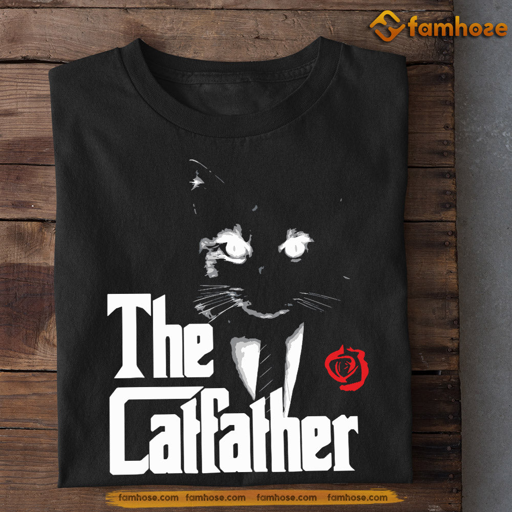 Father's Day Cat T-shirt, The Cat Father Don't Look At Me, Gift For Cat Lovers, Cat Owners, Cat Tees